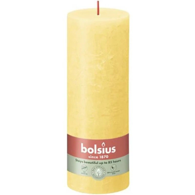 Bolsius bougeoir rustique en forme de tronc Rustic Shine 190/68 mm 19 cm - Sunny Yellow