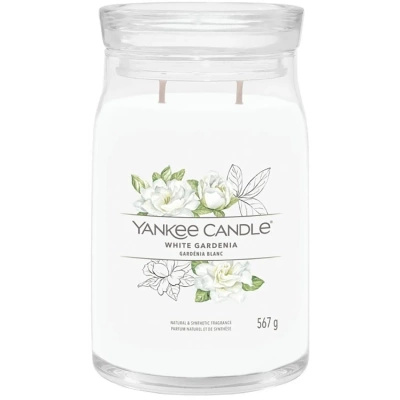 Yankee Candle Signature duża malinowa świeca zapachowa w szklanym słoju 567 g - Red Raspberry