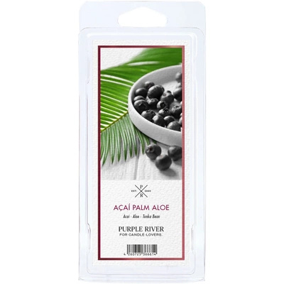 Cire parfumée de soja pour brûle-parfum aloès Acai Palm Aloe Purple River 50 g