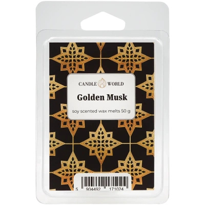 Candle World wosk zapachowy sojowy Golden Musk 50 g