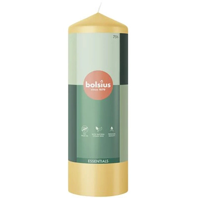 Bolsius ongeparfumeerde stompkaars 200/68 mm Essentials - Haver Beige Haver Beige