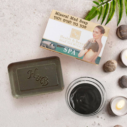 Mineral face and body mud soap