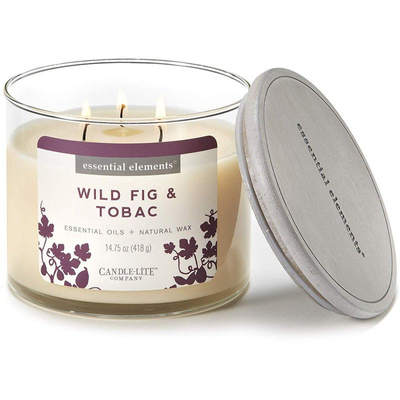 Vonná svíčka přírodní se 3 knoty tabák fíky - Wild Fig Tobac Candle-lite