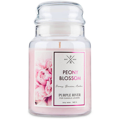 Duftkerze soja Peony Blossom Purple River 623 g