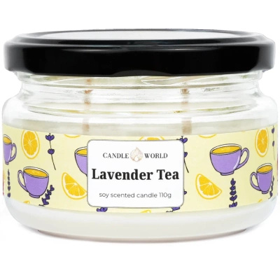 Candle World bougie parfumée au soja Lavender Tea 110 g Lavande