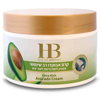 Avocado voedende crème voor lichaamsverzorging met Dode Zeemineralen 350 ml Health & Beauty