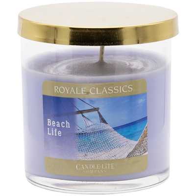 Bougie parfumée marine en verre Beach Life Candle-lite 226 g