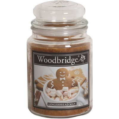 Gingerbread scented candle in glass large Woodbridge - Gingerbread Man