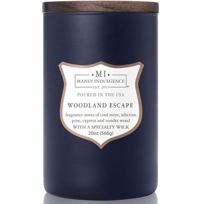 Soja geurkaars voor mannen Woodland Escape Colonial Candle