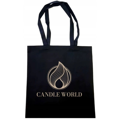 Bolsa de algodón negra de Candle World
