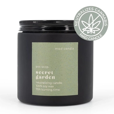 Soja geurneutraliserende kaars Secret Garden Mad Candle 350 g