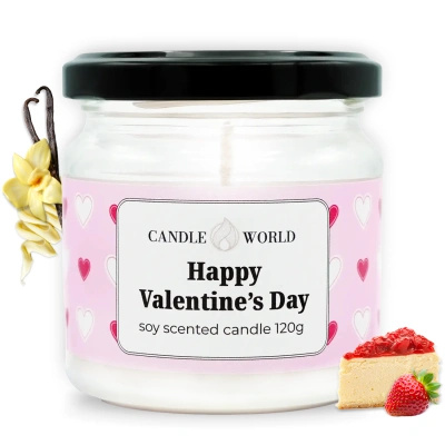 Candle World Soja Duftkerze Glas Candle World Soja Duftkerze Glas Happy Valentine’s Day 120 g