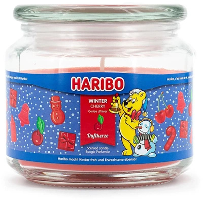 Haribo vianočná vonná sviečka v skle zimná čerešňa Winter Cherry 300 g