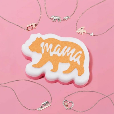 Bomba de baño con pulsera de joyería en el interior Regalo para mamá Mamá Oso Charmed Aroma