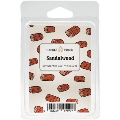 Candle World wosk zapachowy sojowy Sandalwood 50 g