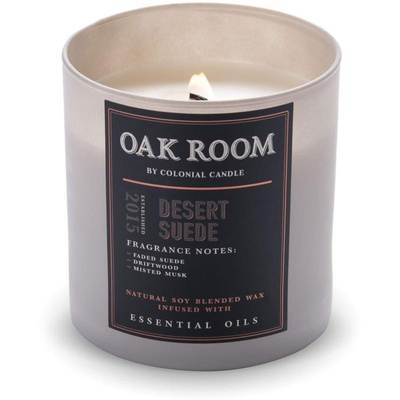 Masculine soy scented candle Desert Suede Colonial Candle