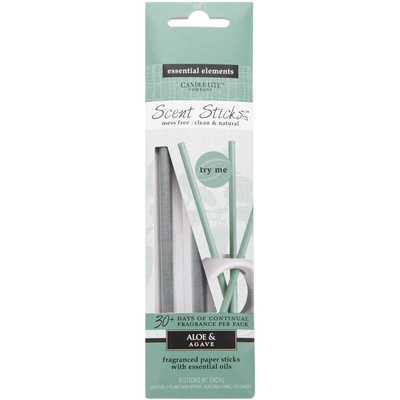 Bastoncini profumati 3 pezzi Scent Sticks Aloe Agave Candle-lite