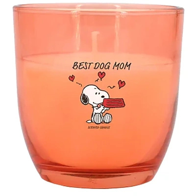 Peanuts Snoopy geurkaars glas Best Dog Mom 100 g voor hondenmama