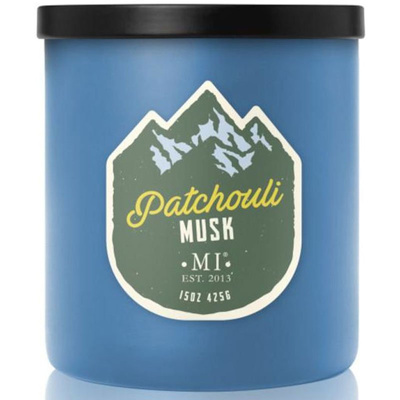 Soy scented candle for men Patchouli Musk Colonial Candle