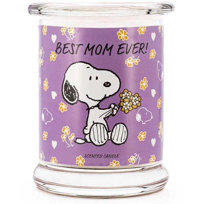 Candela profumata regalo per la mamma Snoopy Best Mom Ever! Peanuts 250 g festa della mamma