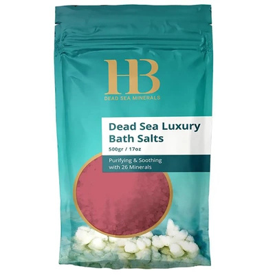 Přírodní koupelová sůl z Mrtvého moře a bio růžové oleje 500 g Health & Beauty