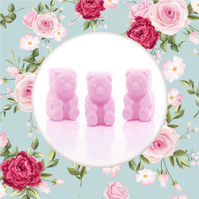 Wax melts soja teddyberen Roos - Sevillana Rose Ted Friends