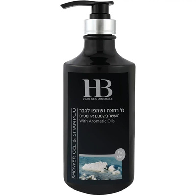 Gel de bain et shampoing pour hommes 2en1 aux minéraux de la Mer Morte 780 ml Health & Beauty