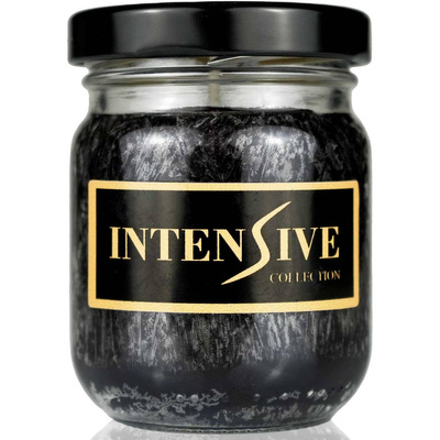 Intensive Collection black natural scented candle in a 90 g jar - Cosy Home