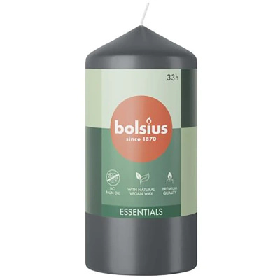 Bolsius oparfymerat blockljus 120/58 mm Essentials - Stormy Grey