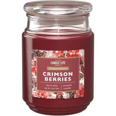 Christmas scented candle Crimson Berries Candle-lite