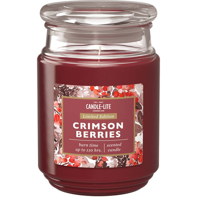 Candela natalizia profumata Crimson Berries Candle-lite