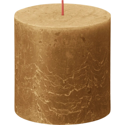 Bolsius trunk solid candle rustic post Rustic Shine 100/100 mm 10 cm - Spice Brown