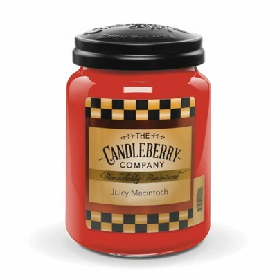 Candleberry large scented candle in jar 570 g - Juicy Macintosh™