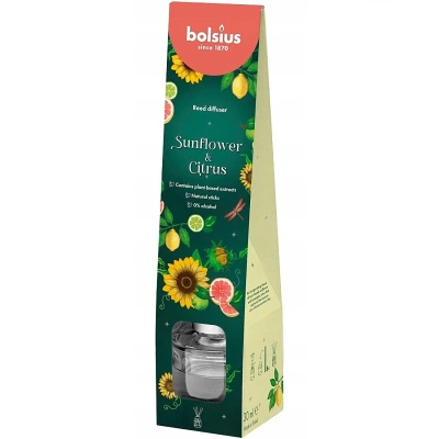 Bolsius duft-Diffusor-Sticks 30 ml Blumenglas Sunflower & Citrus - Sunflower & Citrus