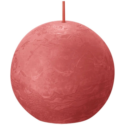 Bolsius rustikt runt boll-ljus Rustic Shine 76 mm - Blossom Pink