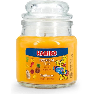 Haribo scented candle in glass jar - Tropical Fun
