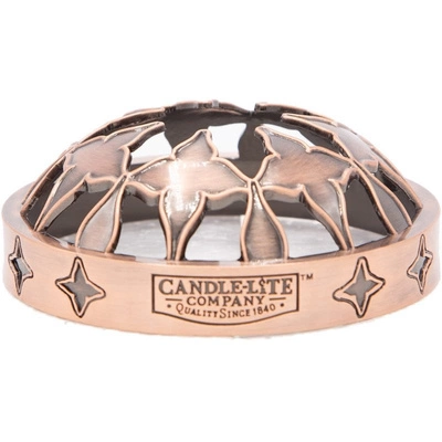 Nakładka na świece metalowa w kolorze mosiądzu Flower Burning Cap Candle-lite
