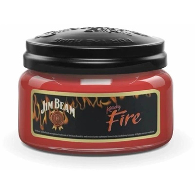 Candela profumata in vetro Jim Beam Fire whisky speziato Candleberry 283 g