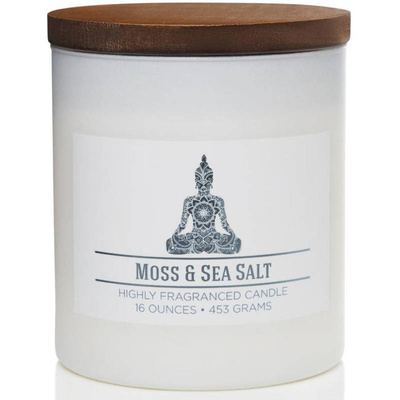 Colonial Candle Duftkerze Soja im Glas natur 16 oz 453 g - Moss & Sea Salt