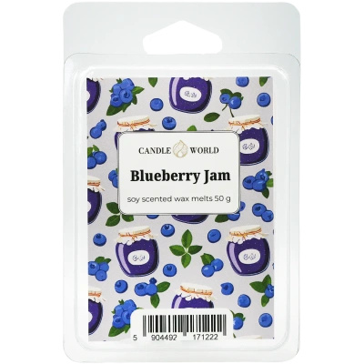 Candle World cire parfumée au soja Blueberry Jam 50 g Baies
