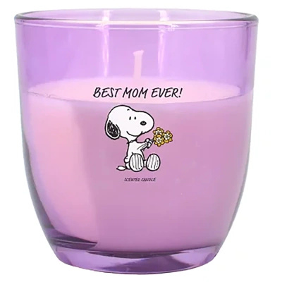 Peanuts Snoopy vela perfumada de cristal Best Mom Ever 100 g para mamá