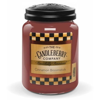 Didelė kvapioji žvakė su žvakėmis stiklinėje 570 g - Cinnamon Broomstick™