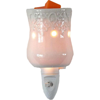 Brûleur électrique parfumé à la cire céramique lampe de nuit éclairage d'appoint Serenity Candle Brothers