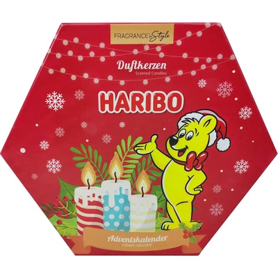 Haribo calendrier de l'Avent bougies parfumées et chauffe-plats coffret 24 pcs