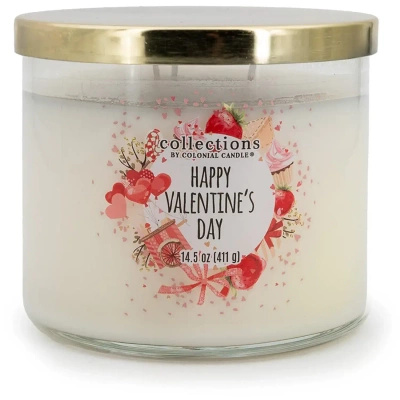 Świeca walentynkowa sojowa Colonial Candle Happy Valentine’s Day