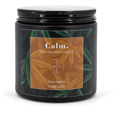 Soja geurkaars in glas Calm Oud Amber Candle Brothers 350 g