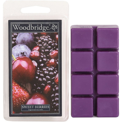 Cire parfumée fruitée Sweet Berries Woodbridge Candle 68 g