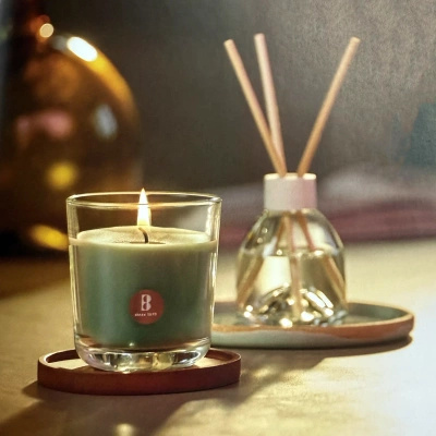 Bolsius scented candle in glass 80/73 mm True Scents - Magnolia