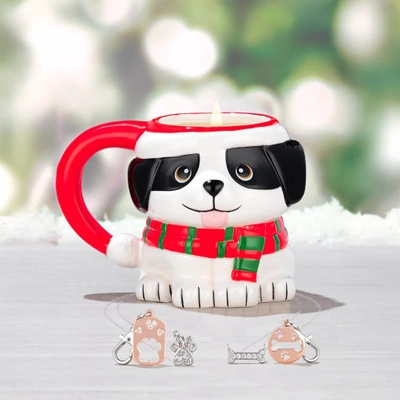 Jewellery candle as a gift Necklace Holiday Dog Mug Charmed Aroma 297 g