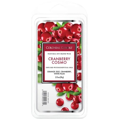 Kvapusis sojų vaškas 77 g Colonial Candle - Cranberry Cosmo